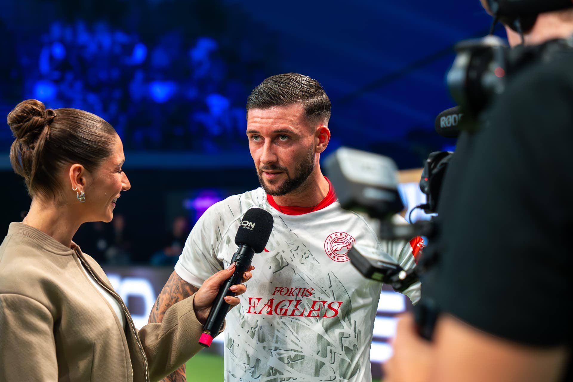 Emanuele Giardini im Interview am Spielfeldrand